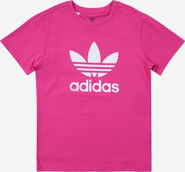 ADIDAS ORIGINALS Shirt 'Adicolor Trefoil' in Pink: front