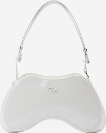 Borsa a spalla 'PLAY' di DIESEL in bianco: frontale