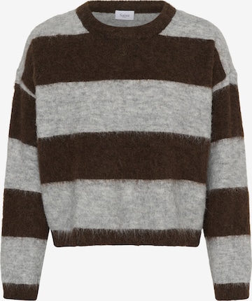SAINT TROPEZ Sweter w kolorze brązowy: przód