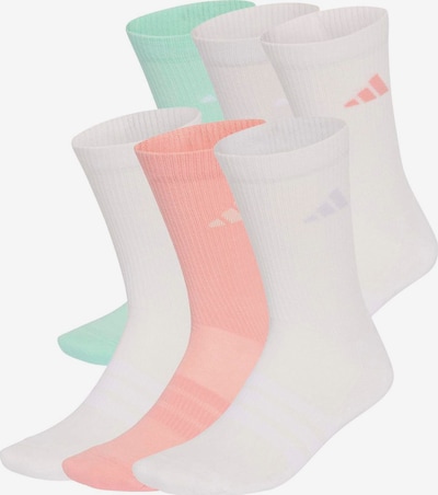 ADIDAS PERFORMANCE Urheilusukat 'ESS' koossa 32-34 värissä vaaleanvihreä / koralli / villanvalkoinen, Tuotenäkymä