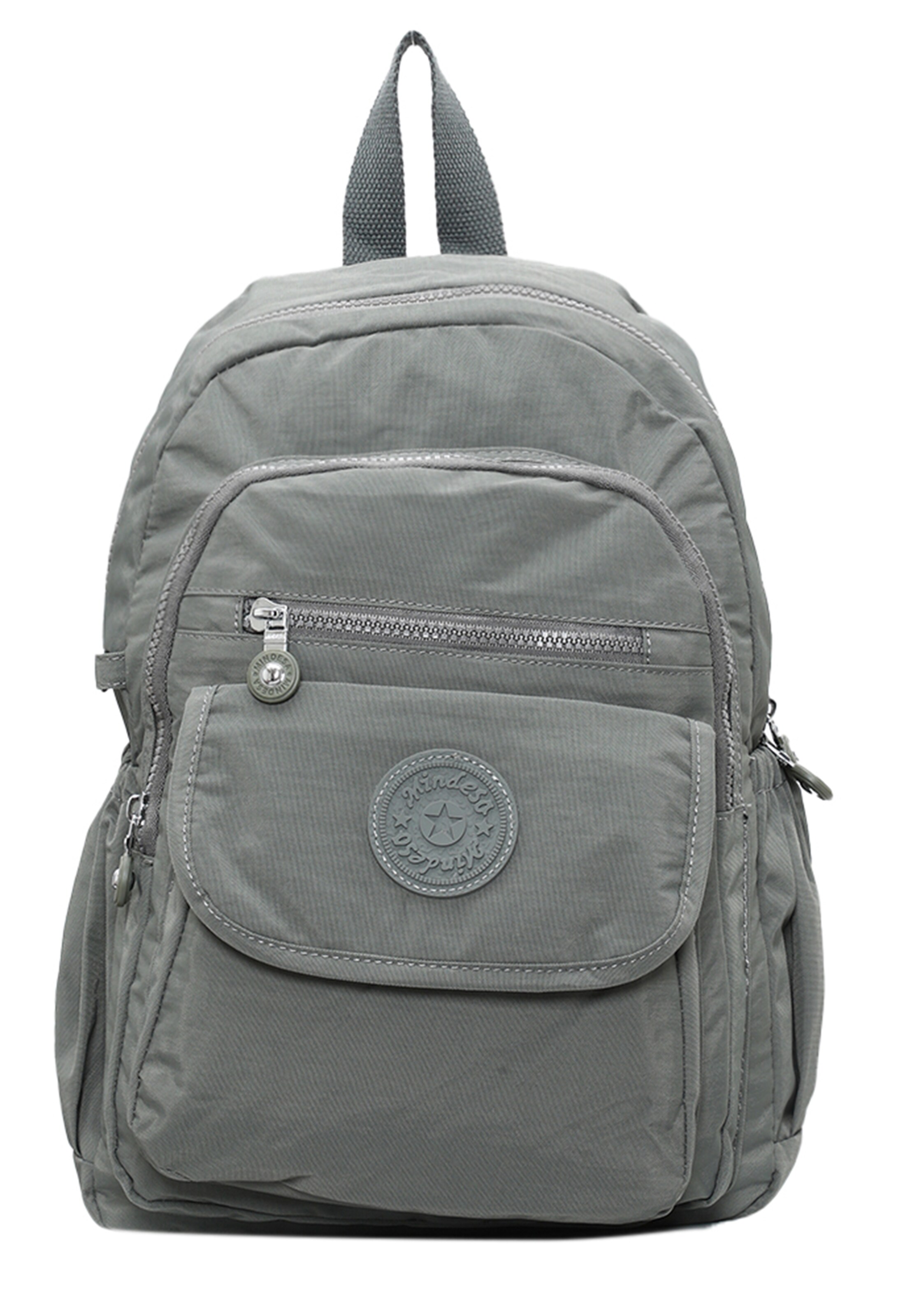Mindesa - Mochila en gris: frente
