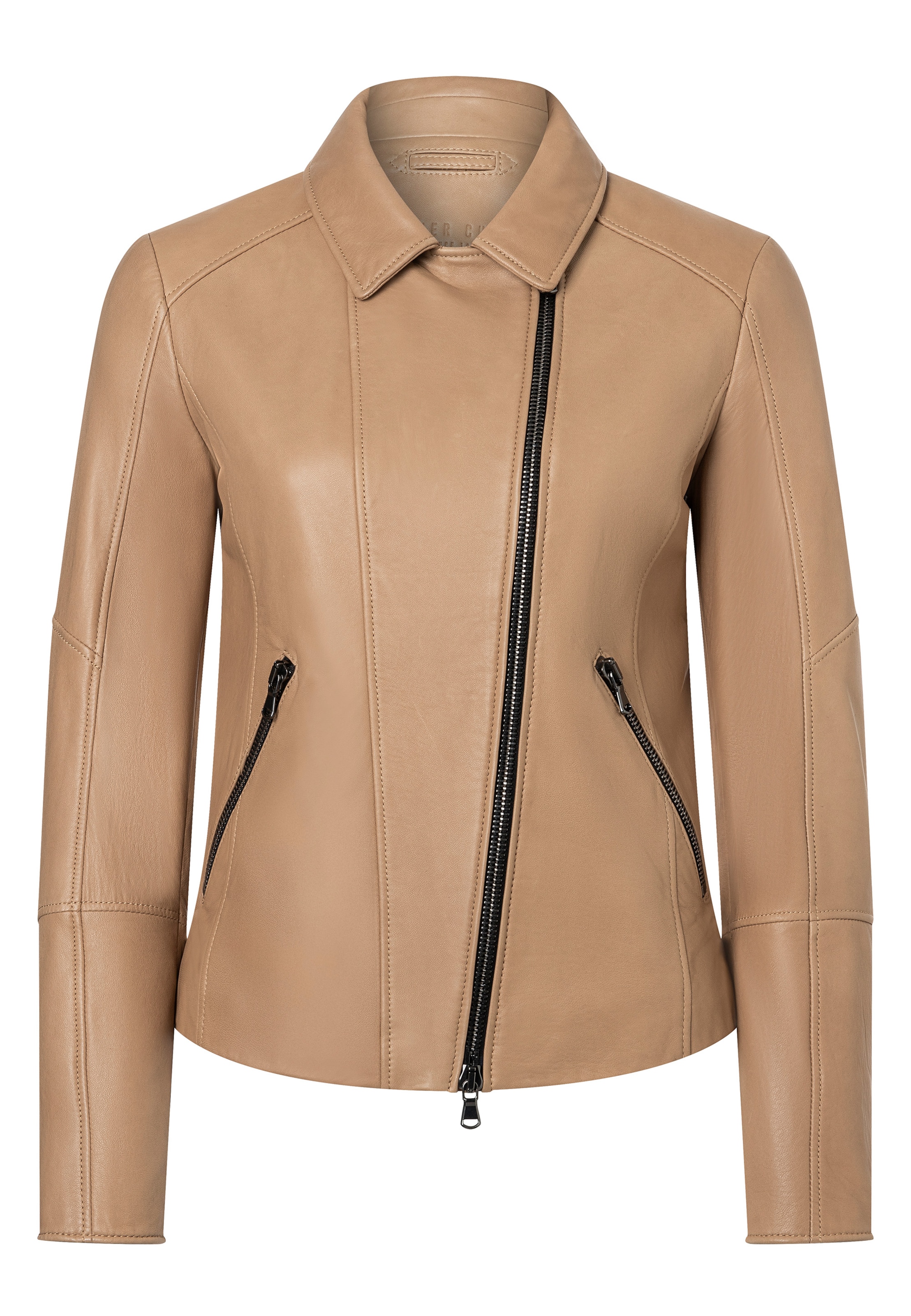 Werner Christ Lederjacke 'Nala' in Beige: Vorderseite