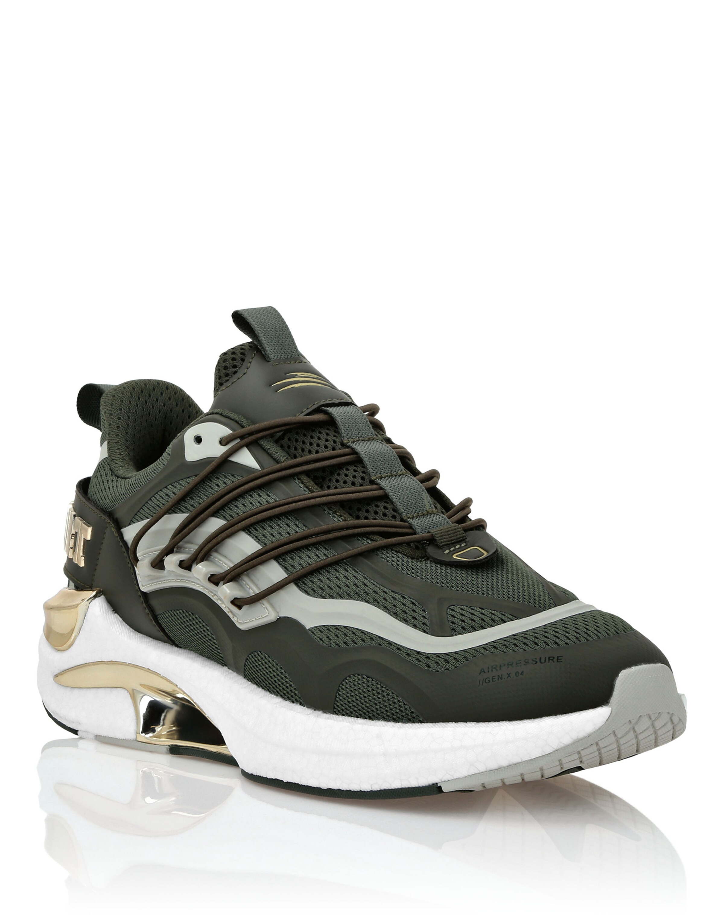 Plein Sport Sneakers laag 'Pressure // Gen.x.4' in Groen