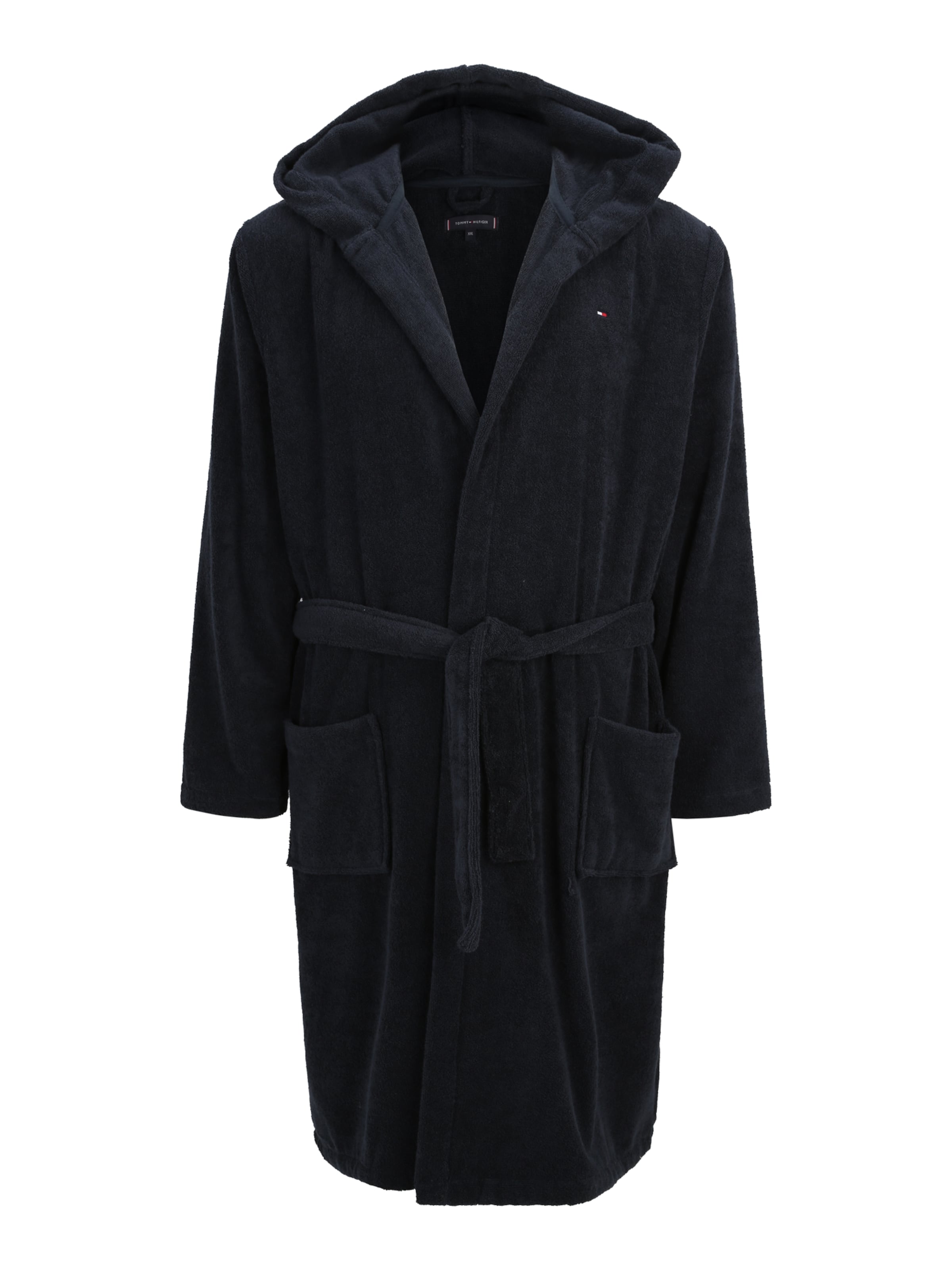 Tommy Hilfiger Underwear Банный халат короткий в Синий: спереди