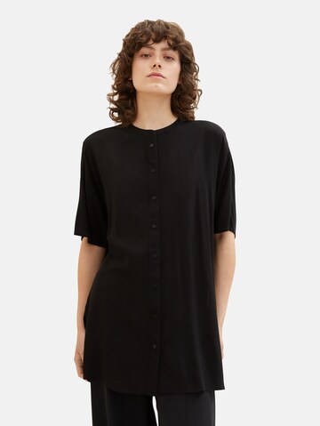 Camicia da donna di TOM TAILOR in nero: frontale
