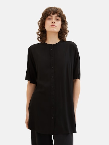 TOM TAILOR Bluse in Schwarz: predná strana