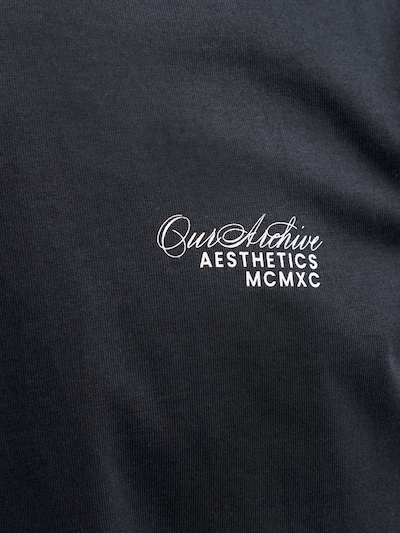 JACK & JONES Shirt in de kleur Zwart / Wit, Productweergave