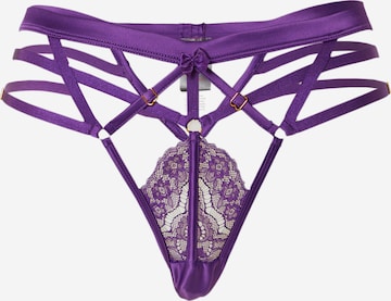 Tanga 'Mitzy' de la Hunkemöller pe mov: față