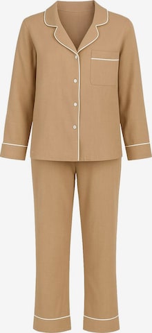 Pyjama For You Moda en marron : devant