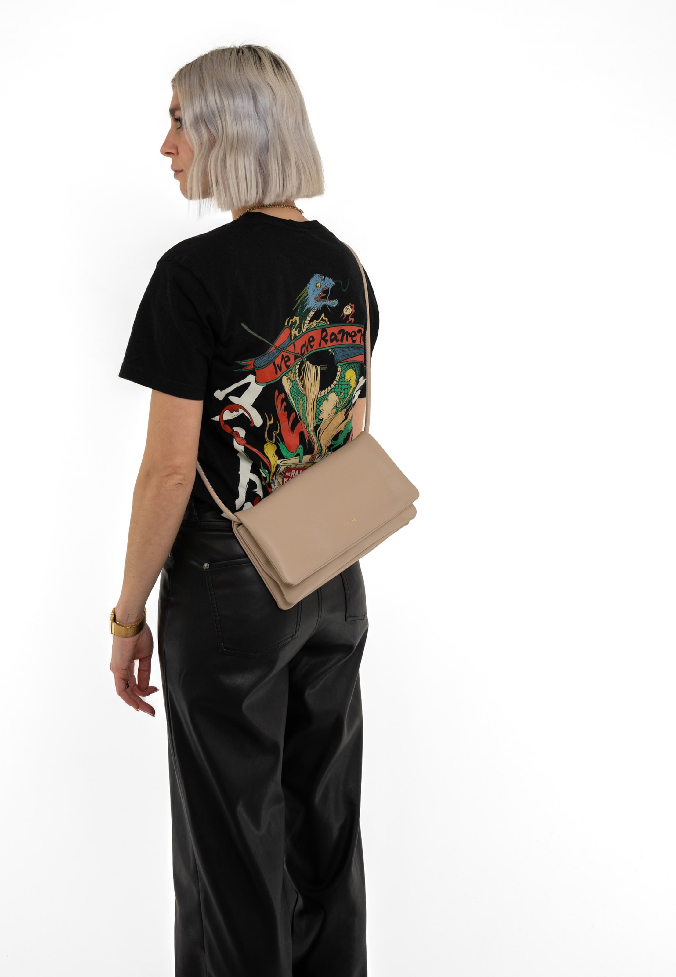 Expatrié Handbag 'Juliette' in Beige: front