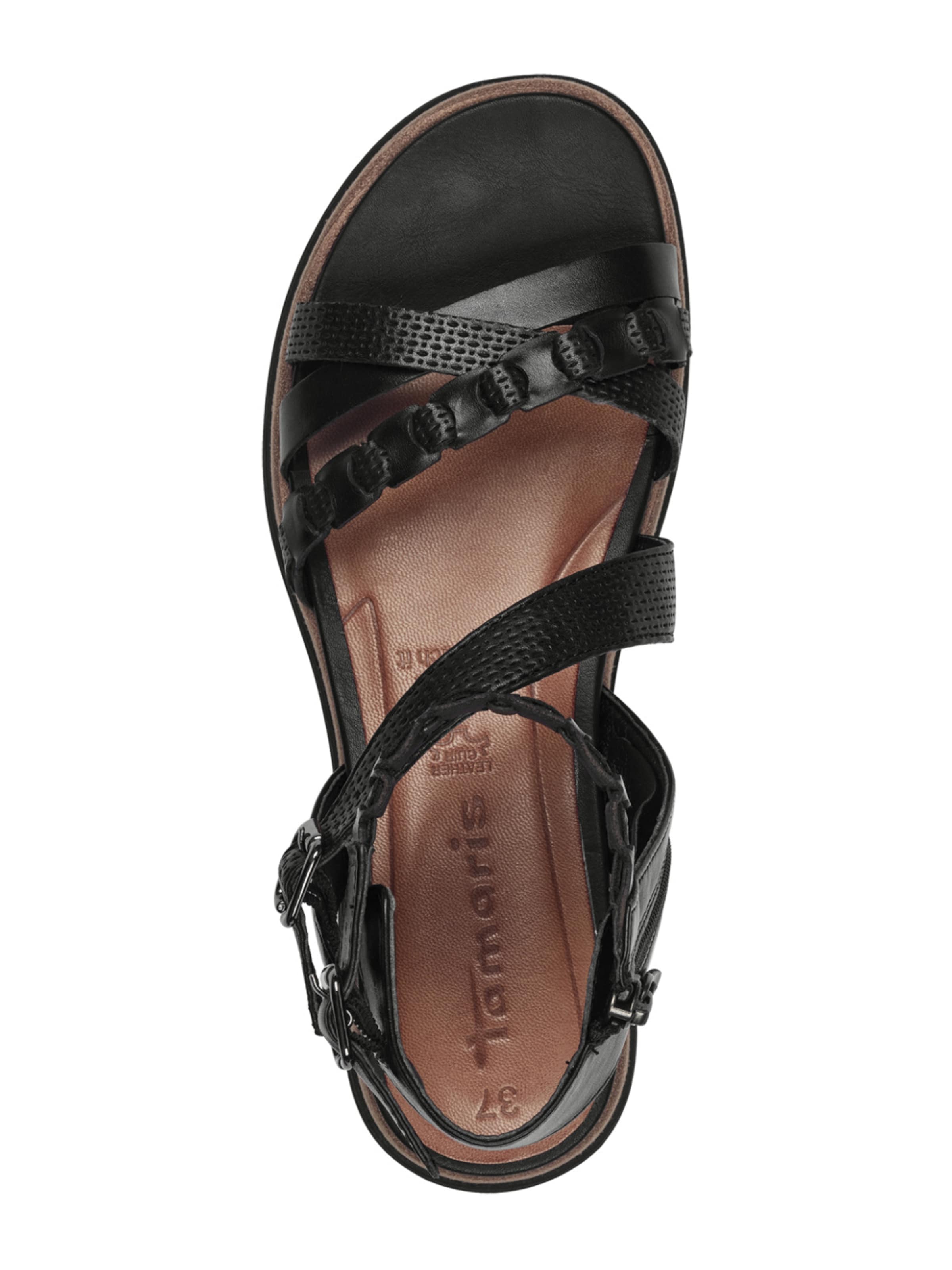 Tamaris Strap sandal in Black