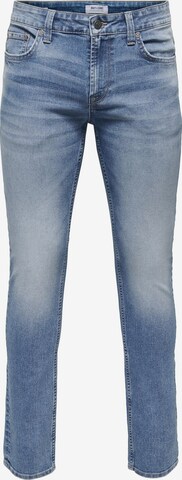 Only & Sons Slimfit Jeans 'Loom' in Blauw: voorkant