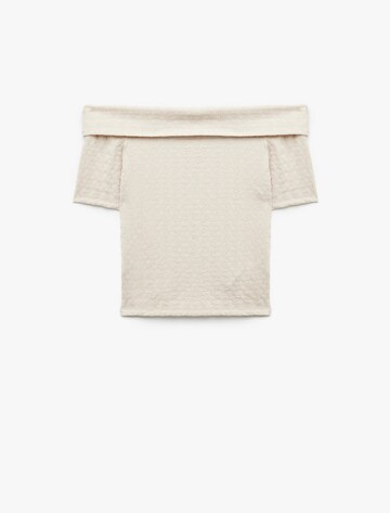 Koton T-Shirt in Beige