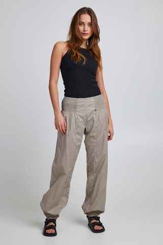 PULZ Jeans Tapered Pants 'JILL' in Grey