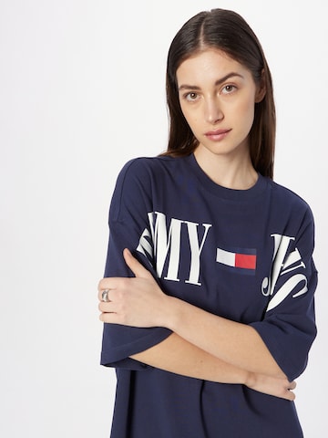 Tommy Jeans Viseča obleka | modra barva