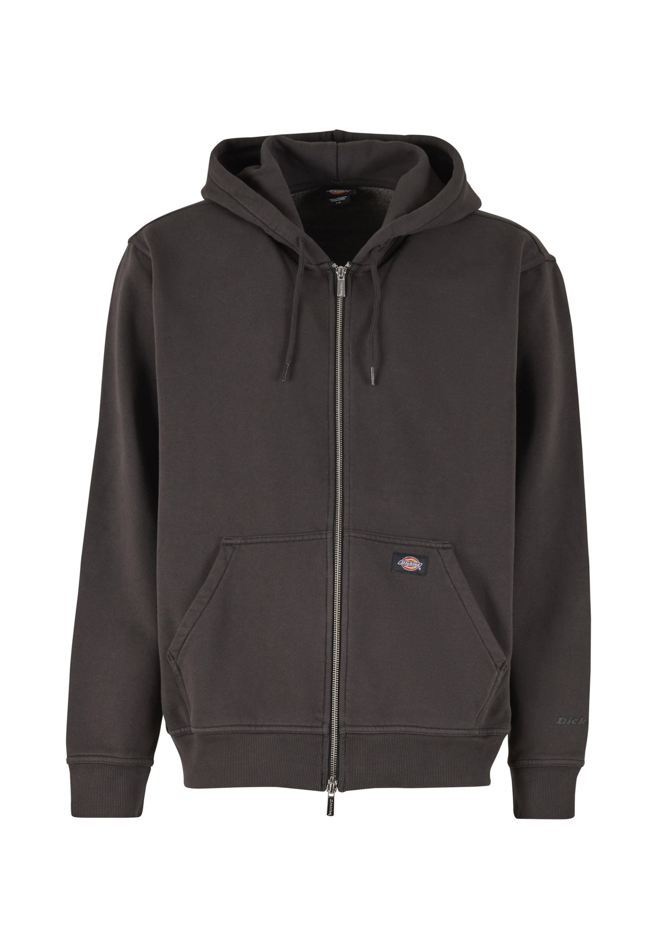 DICKIES Sweatvest in Zwart: voorkant
