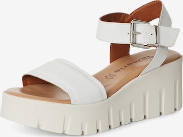 Sandales à lanières Tamaris en blanc : devant