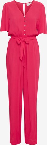 Tuta jumpsuit 'MARRAKECH' di ICHI in rosa: frontale