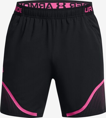 UNDER ARMOUR Regular Sportbroek 'Vanish Woven 6' in Zwart: voorkant