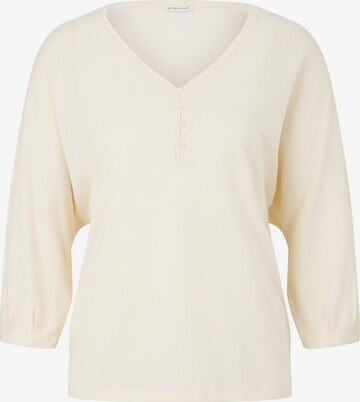 TOM TAILOR Shirt in Beige: voorkant