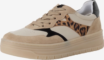 Baskets basses Tamaris en marron : devant