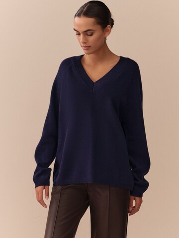 Next Pullover 'N. Premium' in Blau: Vorderseite