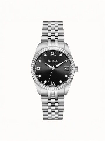 Régler - Reloj analógico 'Régler Liberté Steel Silver - Black' en plata: frente