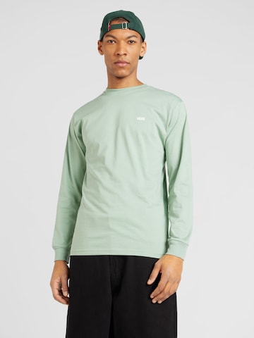 VANS - Camiseta en verde: frente