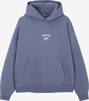 Pull&Bear Sweatshirt in Blauw: voorkant