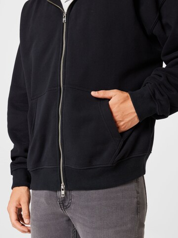 Abercrombie & Fitch Sweatjacke in Schwarz