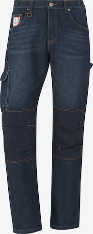 Loosefit Jeans cargo ' Kvasir ' Jan Vanderstorm en bleu : devant