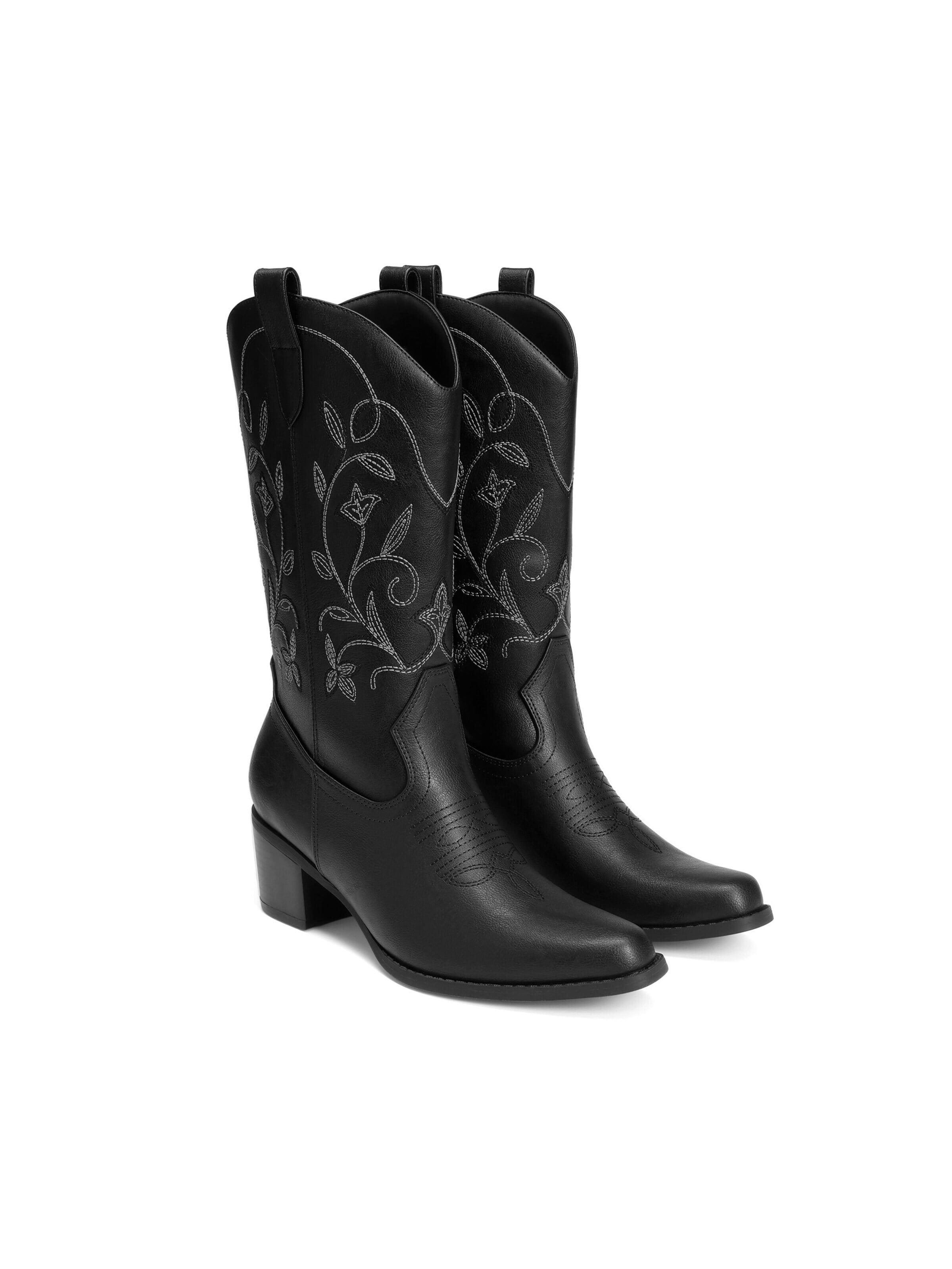 Dream Pairs Cowboystövel i svart