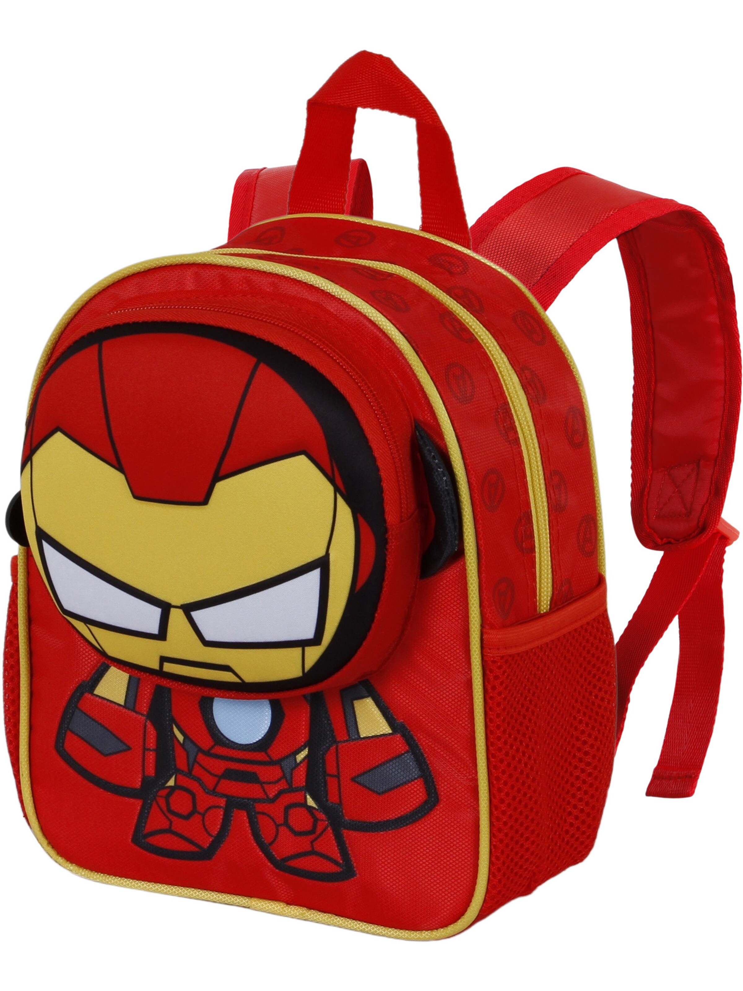 marvel Backpack 'Iron Man Bobblehead-Pocket' in Red