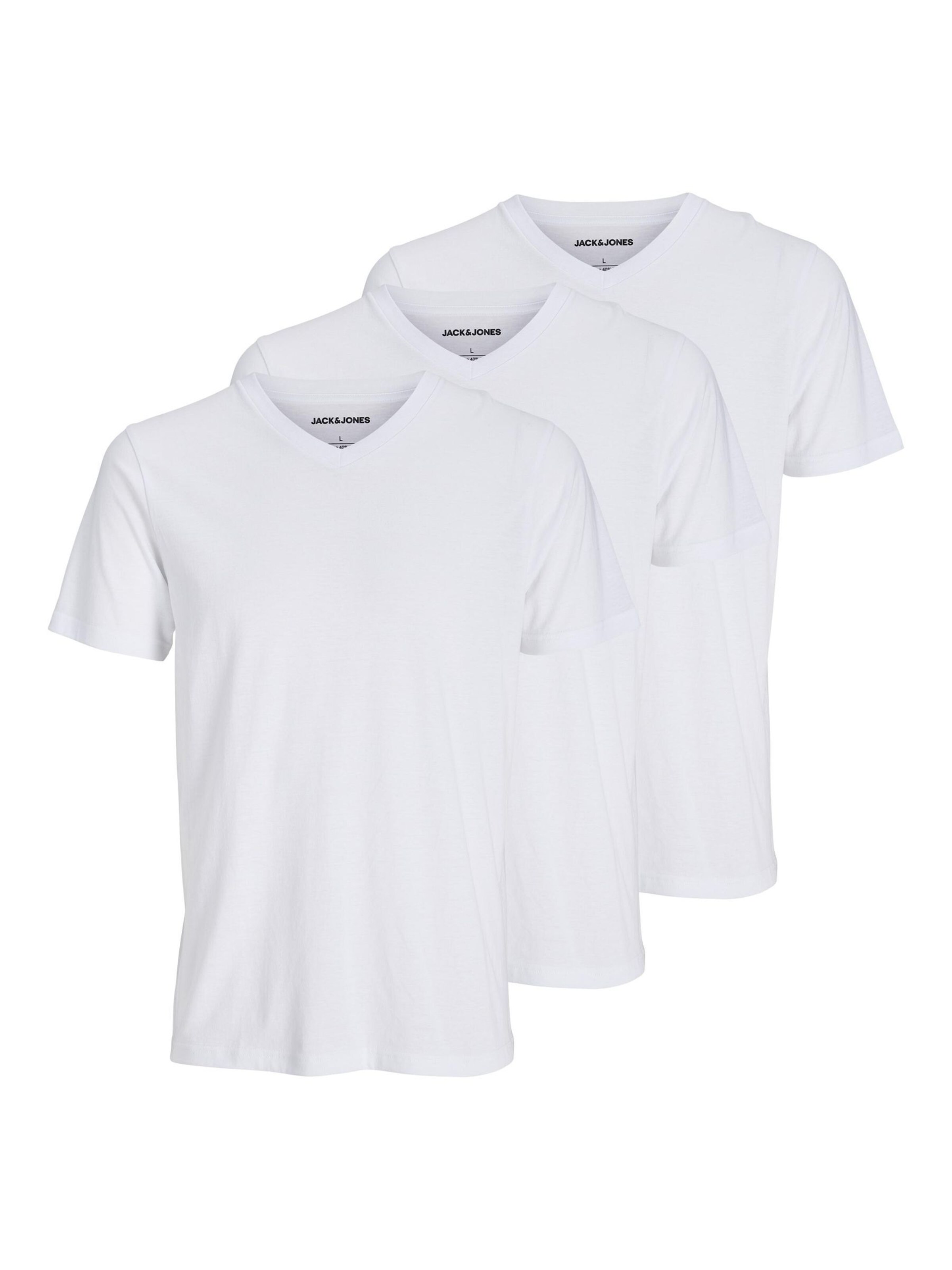 T-Shirt JACK & JONES en blanc : devant