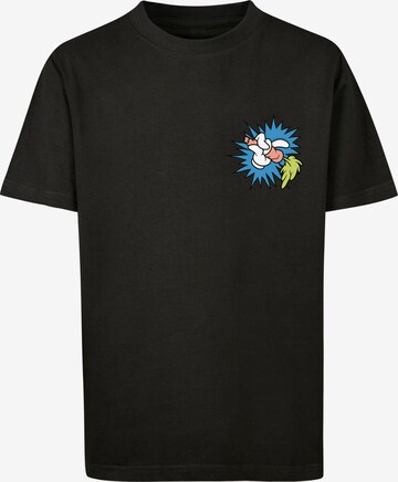 F4NT4STIC Shirt 'Looney Tunes Bugs Bunny' in Black: front