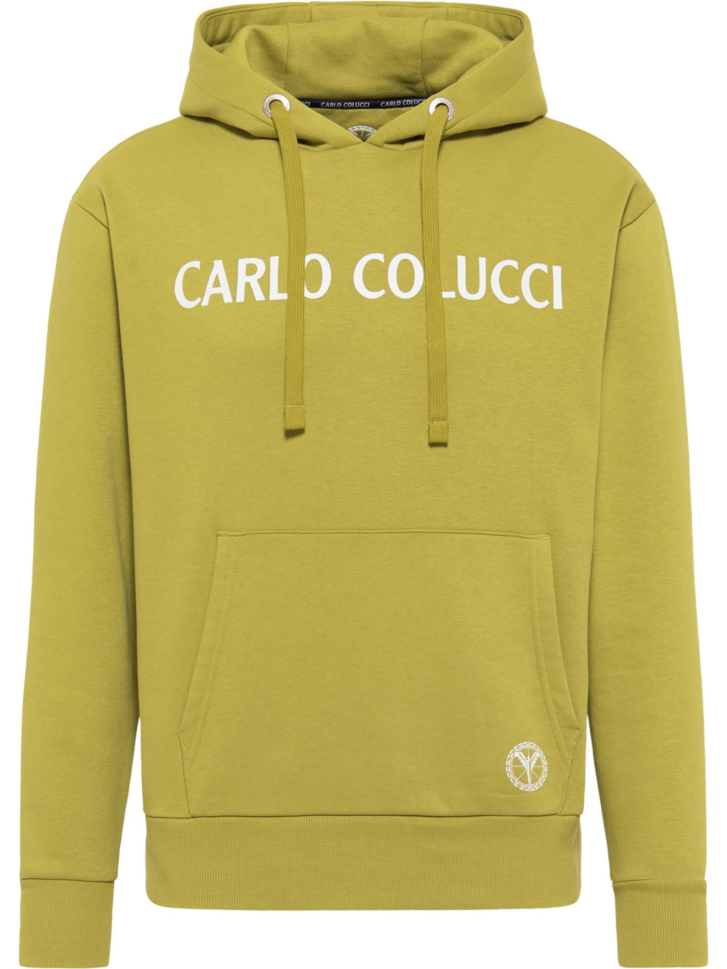 Carlo Colucci Sweatshirt 'Corrado' in Green: front