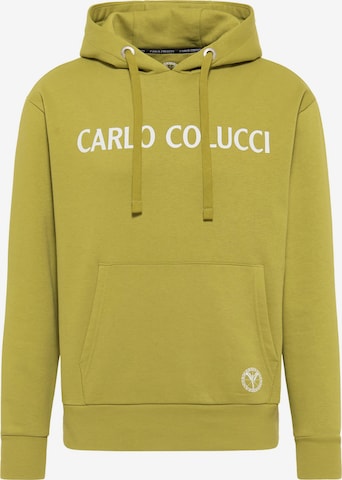 Carlo Colucci Sweatshirt 'Corrado' in Green: front