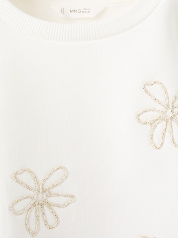 Sweat-shirt 'FLOR' MANGO KIDS en blanc