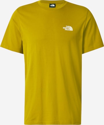 Maglietta 'SIMPLE DOME' di THE NORTH FACE in giallo: frontale