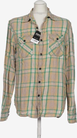 DENIM & SUPPLY Ralph Lauren Button Up Shirt in M in Beige: front
