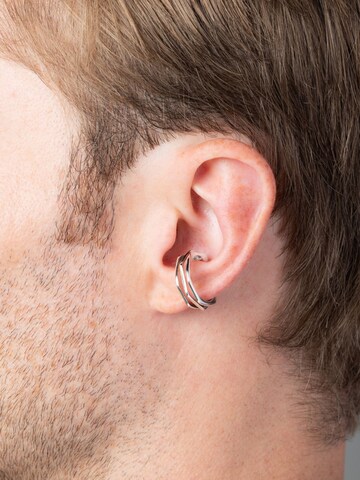 YParis - Pendientes 'Ear cuff Bolty S' en plata