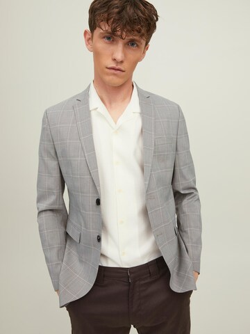 JACK & JONES Přiléhavý střih Sako 'Solaris' – šedá