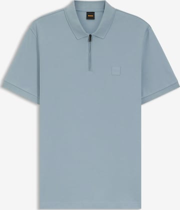 BOSS - Camisa 'Passerzip' em azul: frente