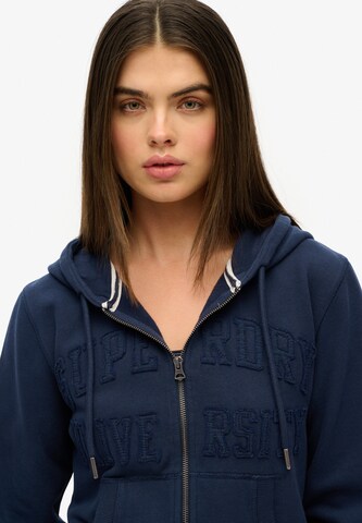 Superdry Sweat jacket in Blue