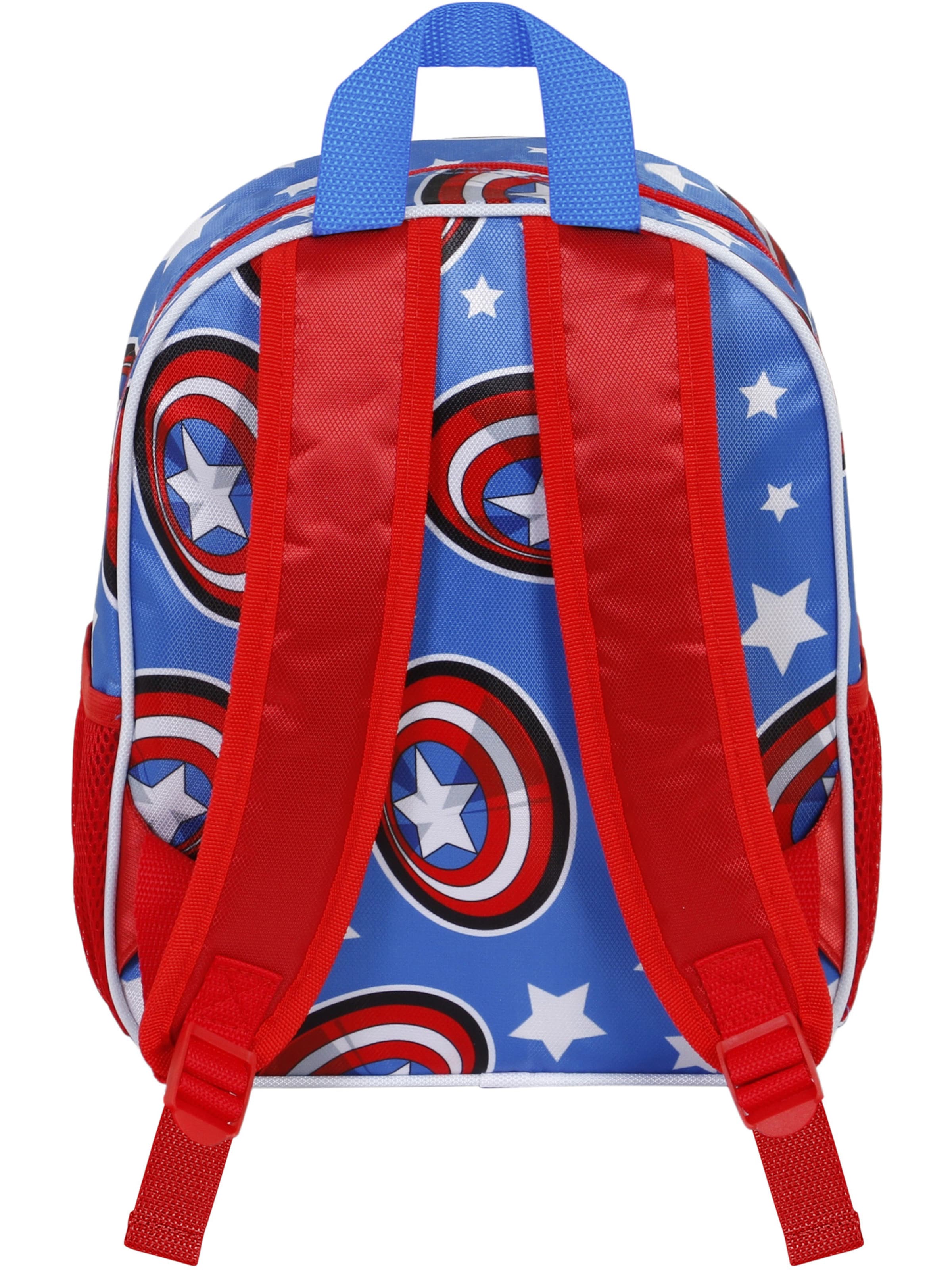 Sac à dos 'Captain America Let's go-Small 3D' marvel en bleu