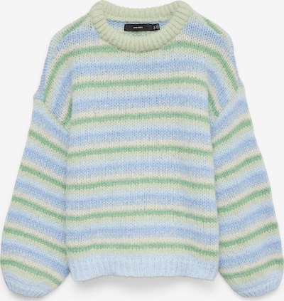 VERO MODA Neulepaita 'VMMaybe' koossa XS värissä kerma / vaaleansininen / vihreä / pastellinvihreä, Tuotenäkymä