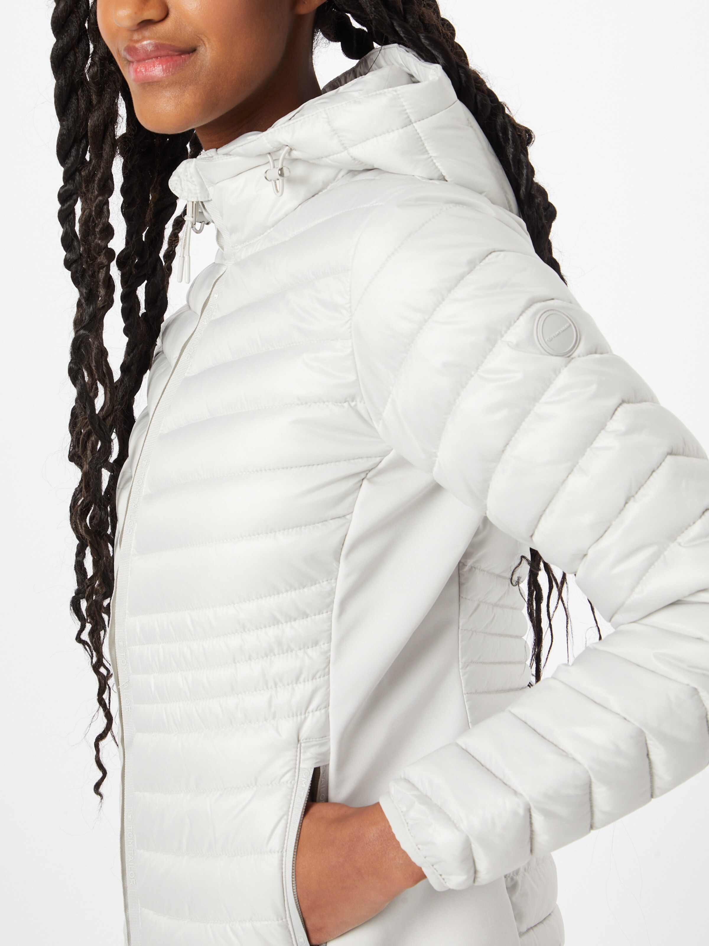 TOM TAILOR Jacke in Hellgrau TOM TAILOR Jacke in Hellgrau