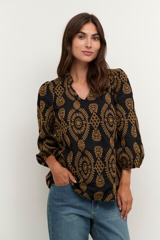 CULTURE Blouse 'Utia' in Zwart: voorkant