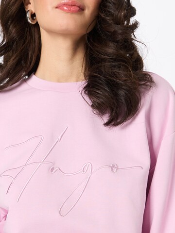 HUGO Sweatshirt 'Dakimara' in Roze