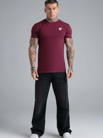 T-Shirt 'Essentials' SikSilk en rouge